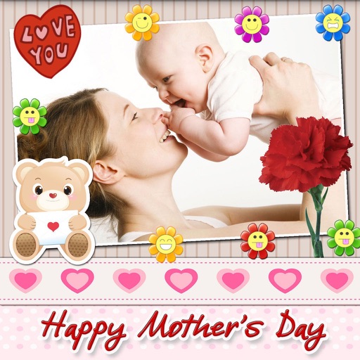 Mother's Day Frames with Love Icon