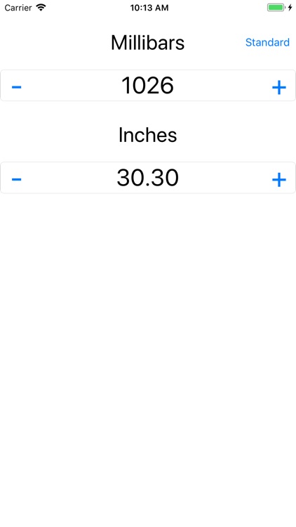 Millibar / Inches Calculator
