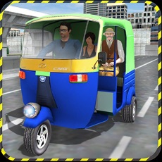 Activities of Tuk Tuk Auto Rickshaw Driving