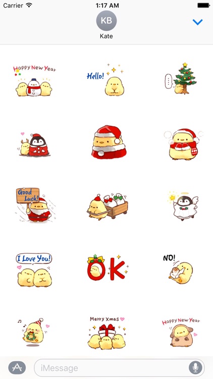 Cute Chick in Winter Sticker