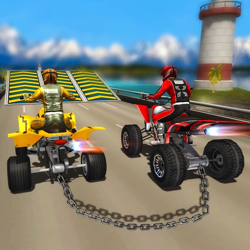 Chained ATV Bike 3D icon