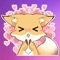 Cute Girly Fox Stickers
