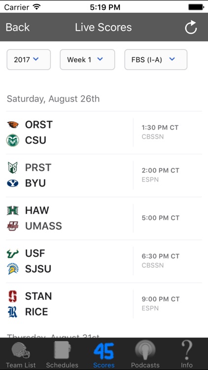 SEC Football Radio & Live Scores + Podcasts screenshot-4