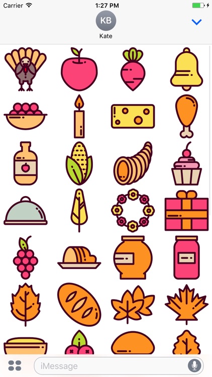 Thanksgiving Holiday Stickers!