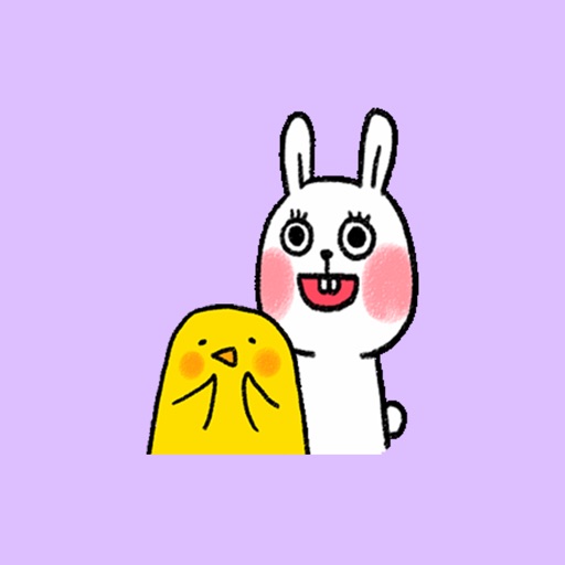 Rabbit and Chick Animated Icon