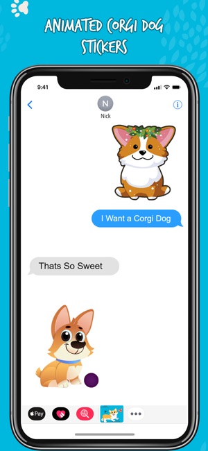 Cute Corgi Animated Emojis(圖4)-速報App