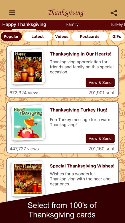 Thanksgiving Cards & Wishes