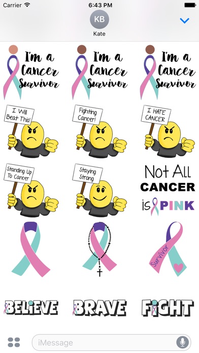 Thyroid Cancer Stickers screenshot 3