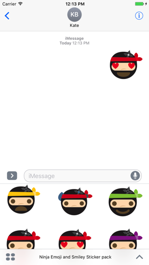 Ninja Emoji and Smiley Sticker pack(圖4)-速報App