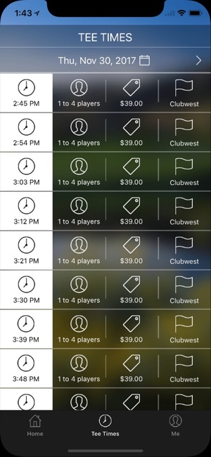 Club West Golf Club Tee Times(圖3)-速報App