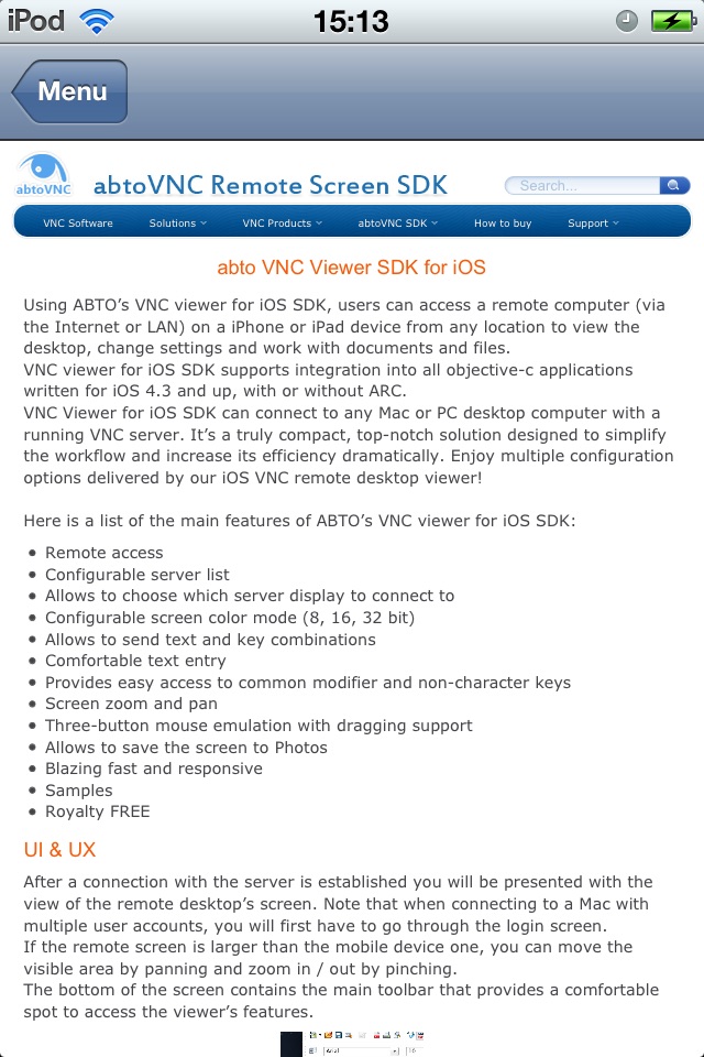 abtoVNC Viewer screenshot 2