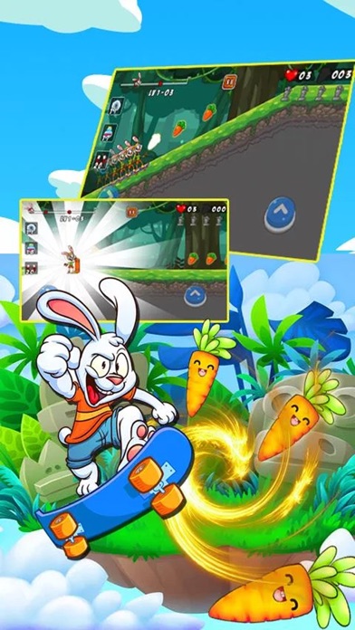 Hello Rabbit Skater Game 3 screenshot 4