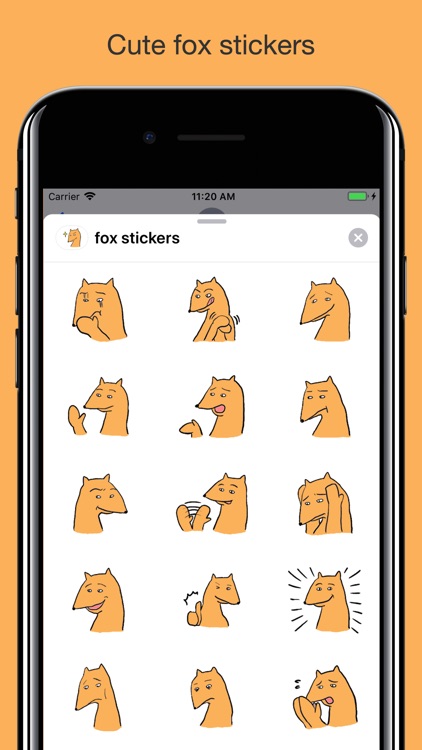 Cute fox stickers - animal