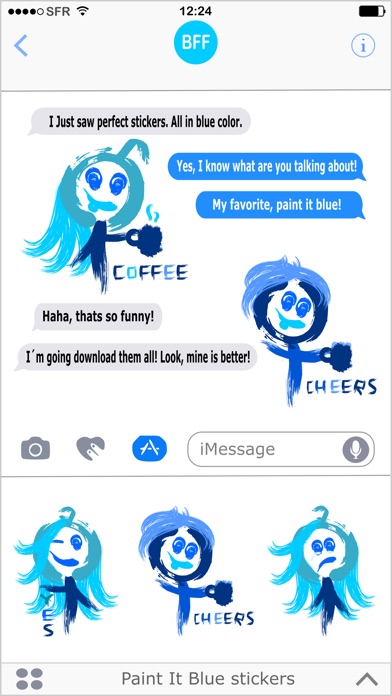 Paint It Blue - Stickers pack screenshot 2