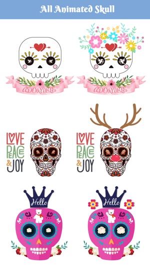 Animated Funny Skull Emoji(圖4)-速報App