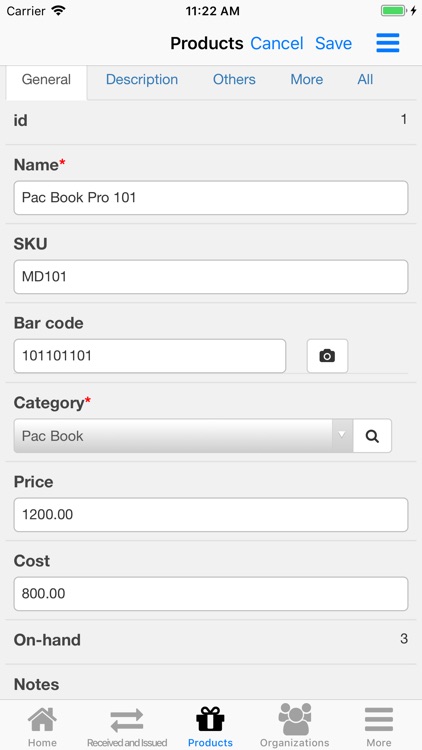 Nano Inventory