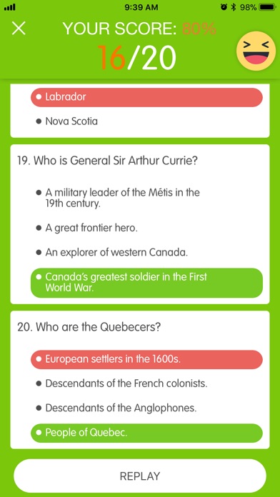 Canadian Citizenship Test exam screenshot 4