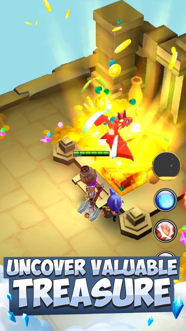 Knights & Dungeons - Free Hack screenshot 7 - iOS game interface