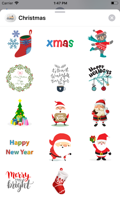 Christmas Stickers Countdown screenshot 2
