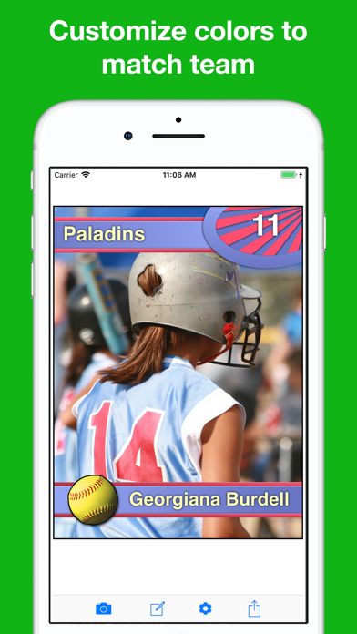 trading mlb card maker app