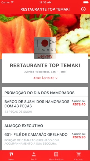 RESTAURANTE TOP TEMAKI Delivery(圖1)-速報App