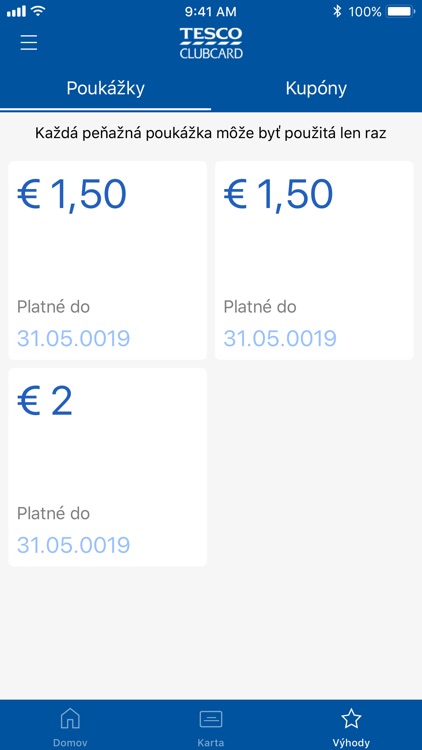 Tesco Clubcard Slovakia