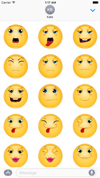 Cute Smileys Emoticons Sticker