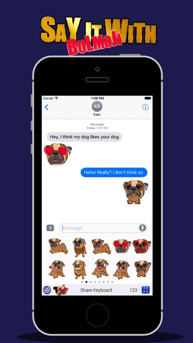 BulldogMoji - Bulldog Stickers screenshot 3