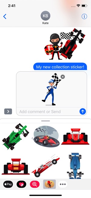 Racing Car Speedy Stickers(圖2)-速報App