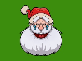 Santa Emoji Holiday Stickers