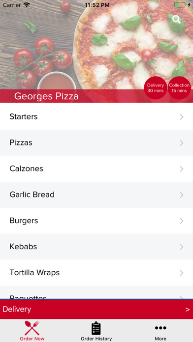 Georges Pizza screenshot 2