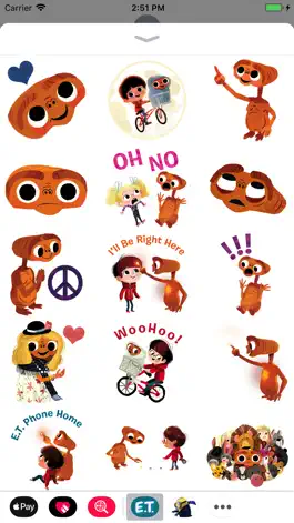 Game screenshot E.T. Stickers x Kim Smith apk