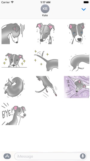 Italian Greyhound Dog IggyMoji(圖3)-速報App