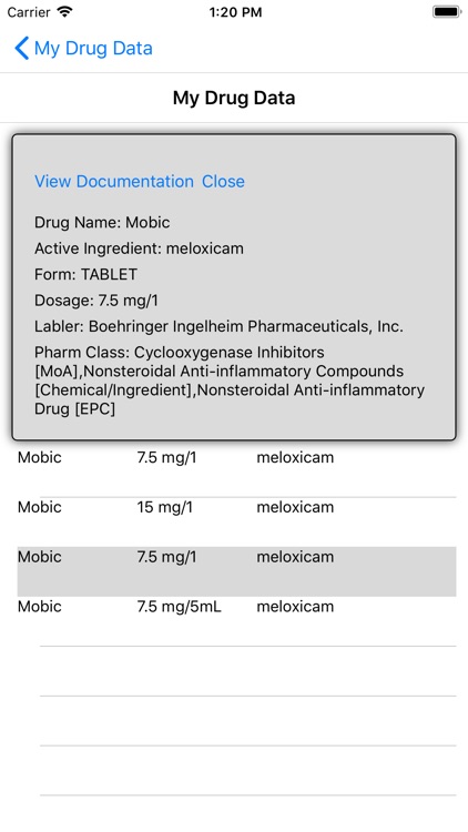 My Drug Data screenshot-3