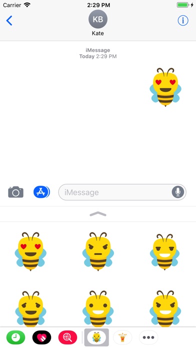 Bee stickers - Animal emoji screenshot 4