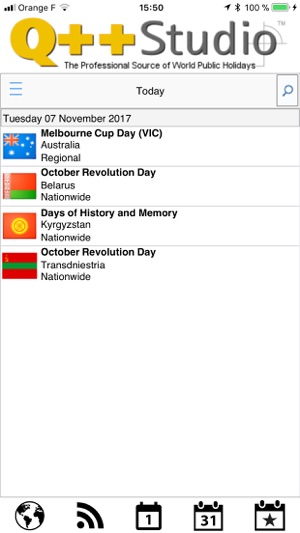 Q++ Worldwide Public Holidays(圖3)-速報App