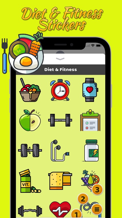 Diet & Fitness Stickers