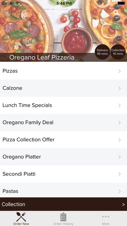 Oregano Leaf Pizzeria Wells