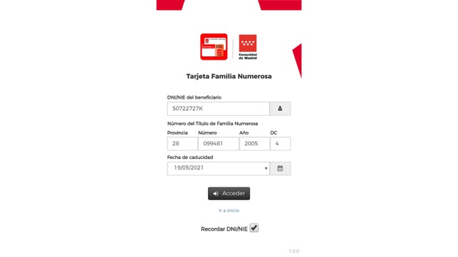 Tarjeta de Familia Numerosa(圖1)-速報App