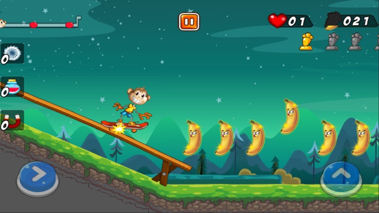 Jungle Skater Monkey screenshot-3