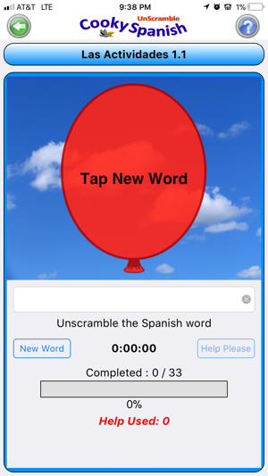 Cooky Spanish Unscramble(圖2)-速報App