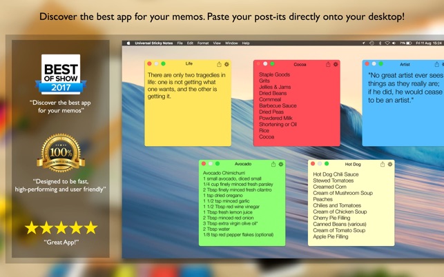 Universal Sticky Notes _ your memos alwa