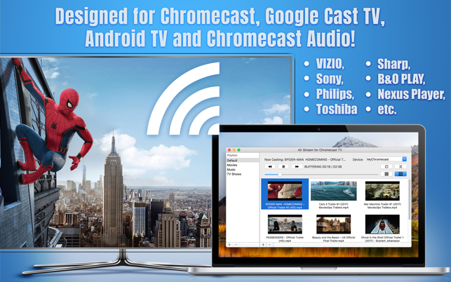 Air Stream for Chromecast TV(圖1)-速報App