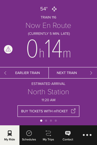 MBTA Commuter Rail App screenshot 3