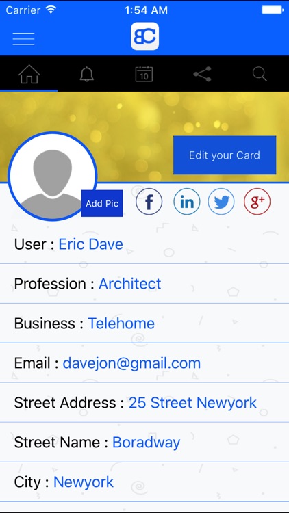 Business Card App