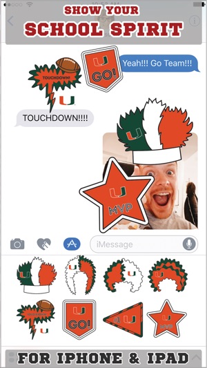 Miami Hurricanes Stickers for iMessage(圖1)-速報App