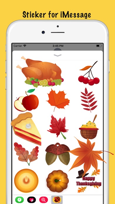 Thanksgiving Day Sticker Wish screenshot 2