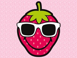 Pack of 32 Smiley Strawberry stickers from SmileyWorld