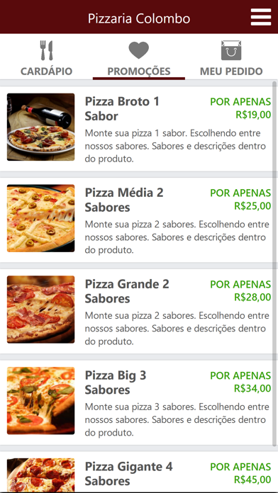 Pizzaria Colombo screenshot 2