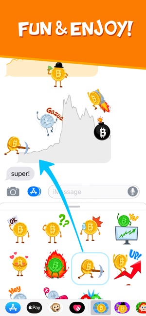 Cryptalk Lite Bitcoin Stickers(圖3)-速報App